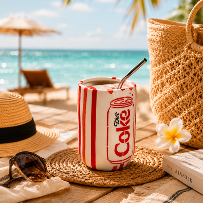 Ocean Store Diet Coke Fizz Sipper with Straw